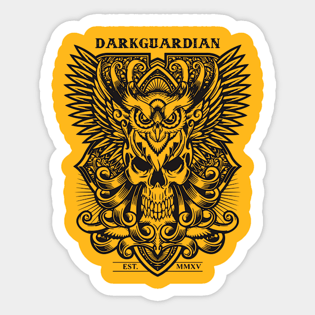 dark guardian Sticker by garudadua